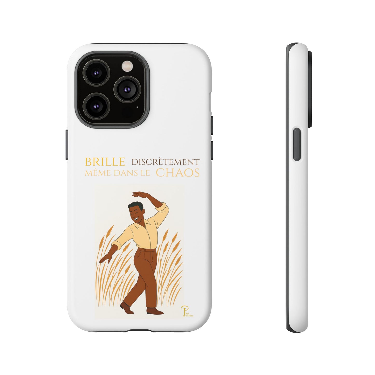 Brille discrètement with Image - Chic Phone Case white