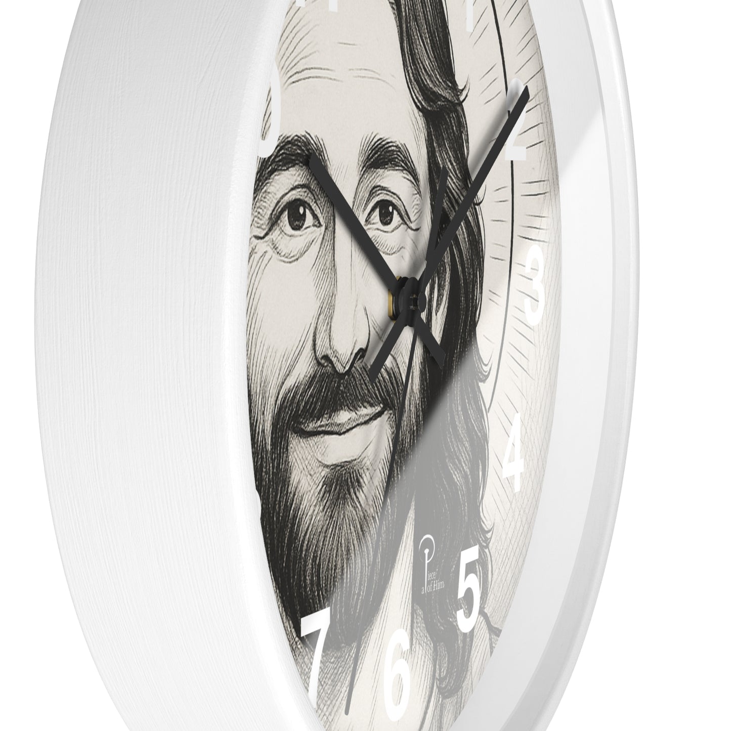 Smiling Jesus Wall Clock - Faithful Decor for Home or Office