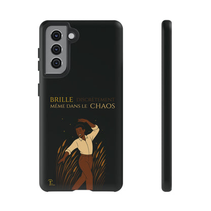Brille discrètement - Chic Phone Case with a man dancing - black