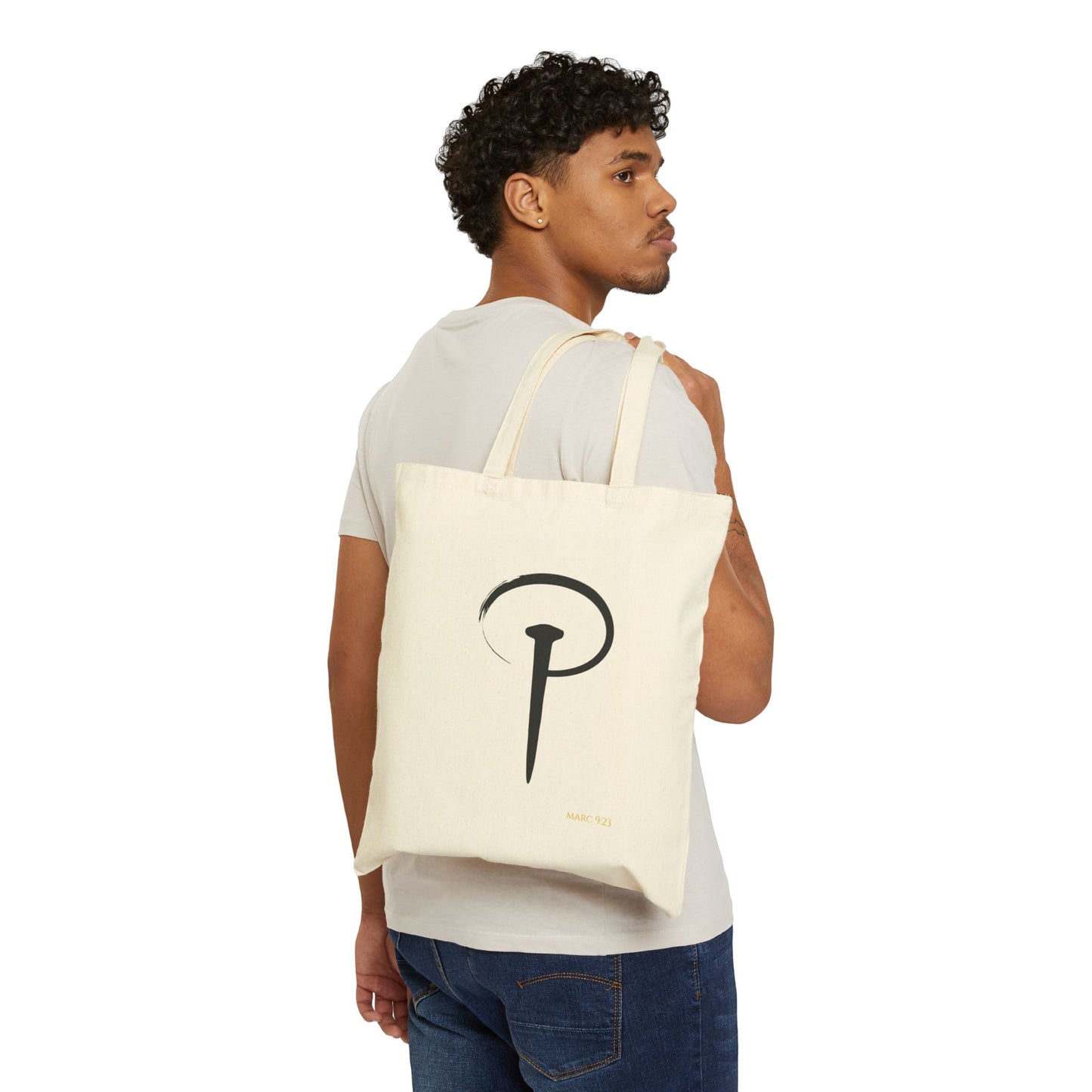 Cotton Canvas Tote Bag - white