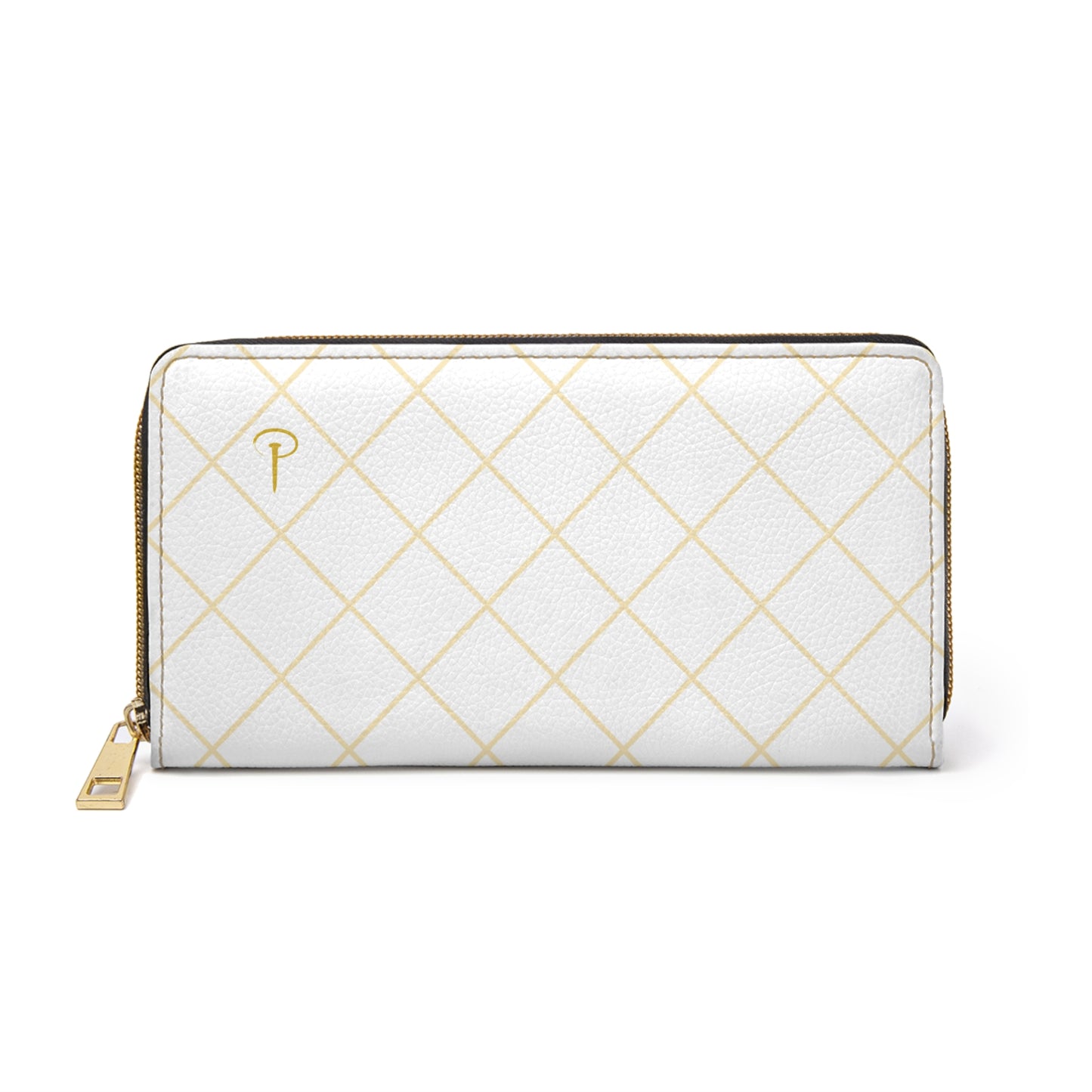 Chic Zipper Wallet with our logo - white