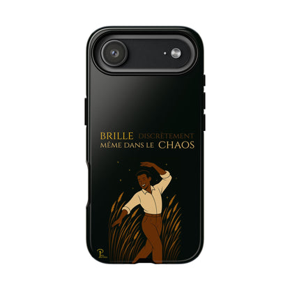 Brille discrètement - Chic Phone Case with a man dancing - black