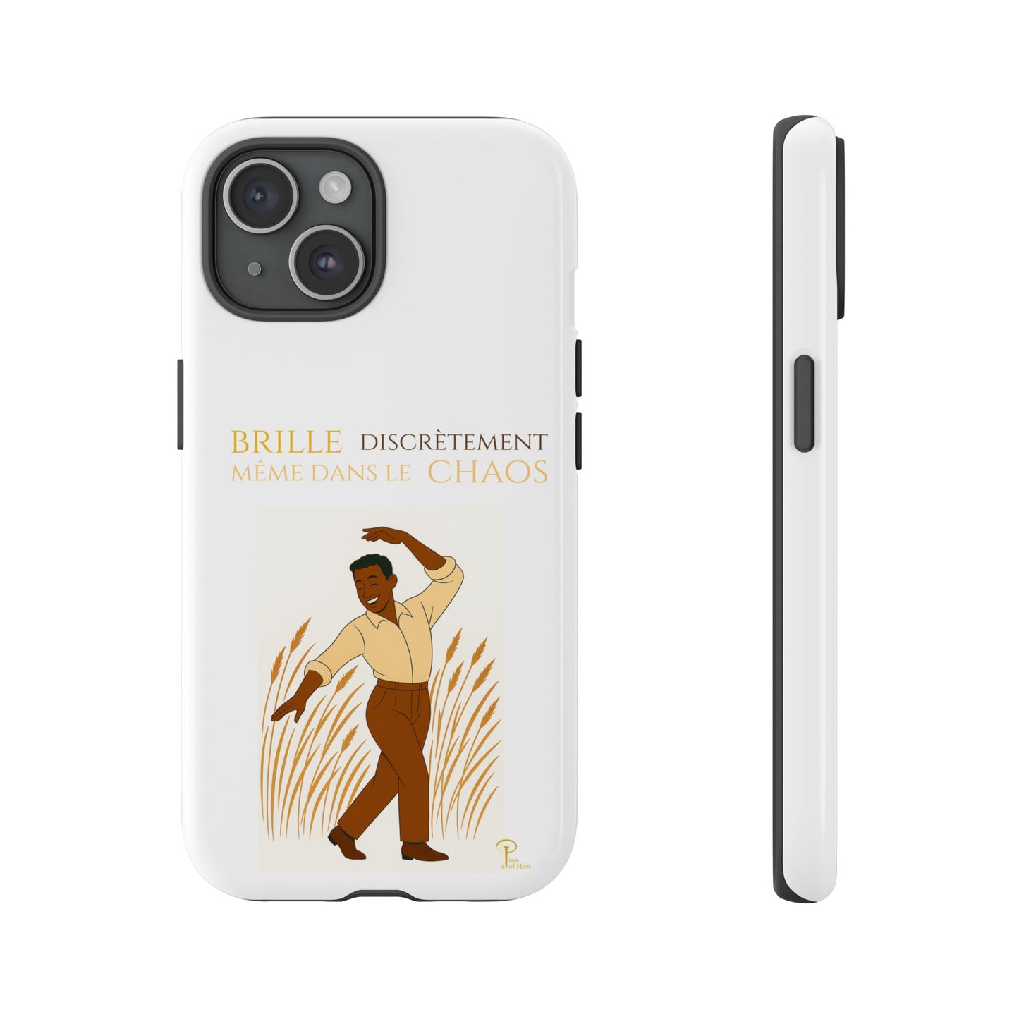 Brille discrètement with Image - Chic Phone Case white