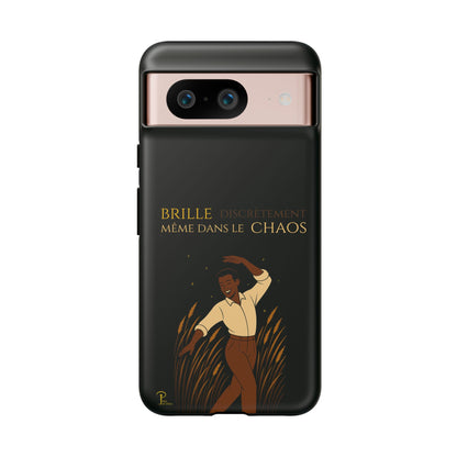 Brille discrètement - Chic Phone Case with a man dancing - black