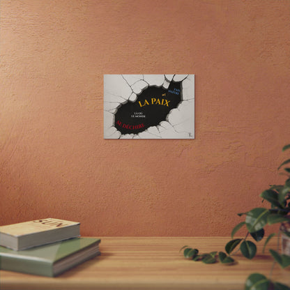 Fais naître la paix - Wall Art Print - grey