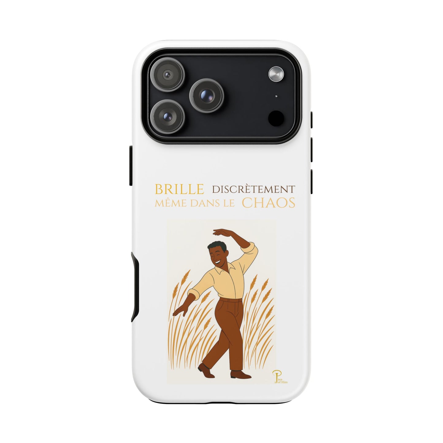 Brille discrètement with Image - Chic Phone Case white