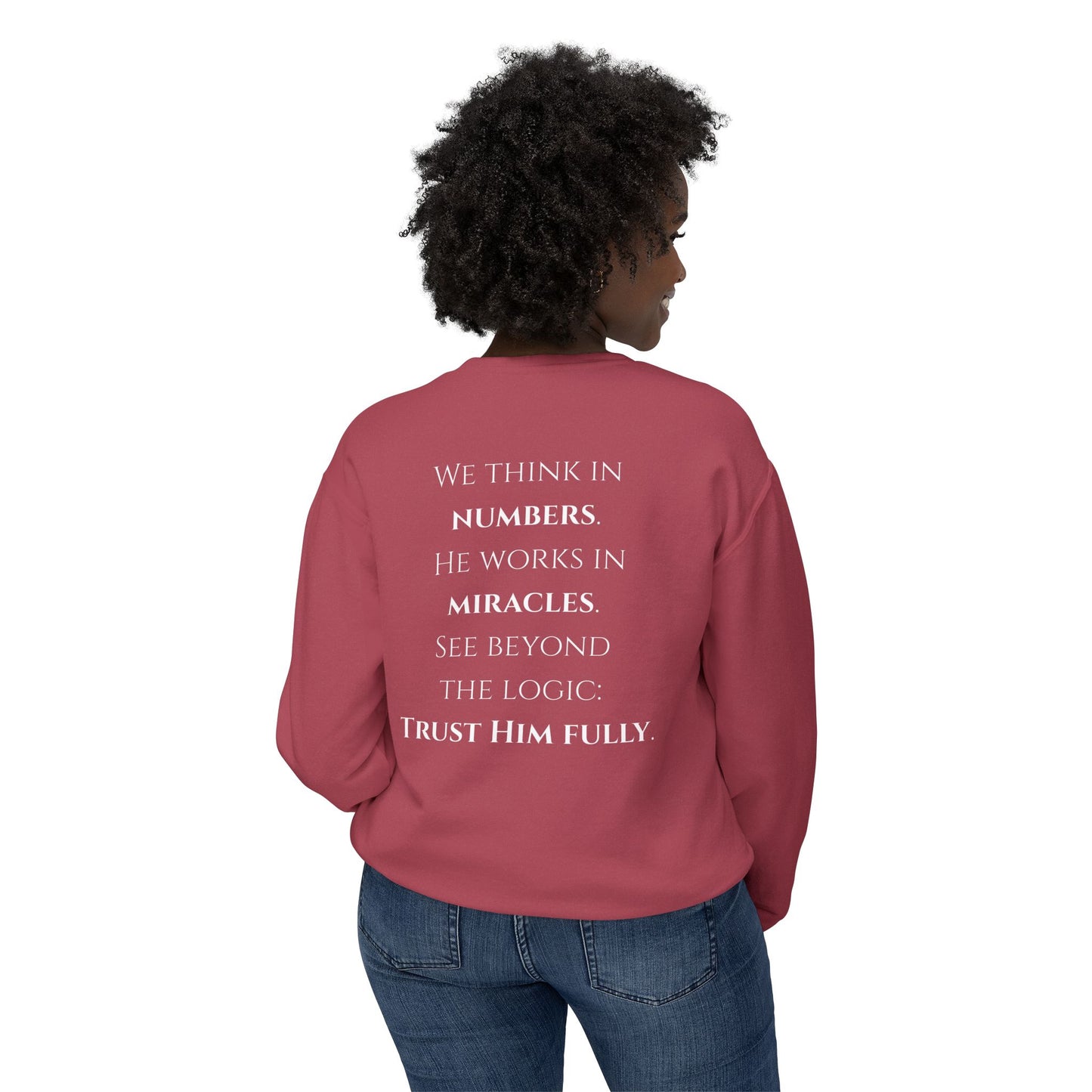Trust Him Fully - Unisex crewneck sweatshirt