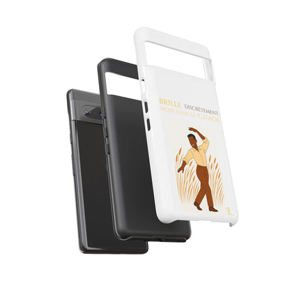 Brille discrètement with Image - Chic Phone Case white