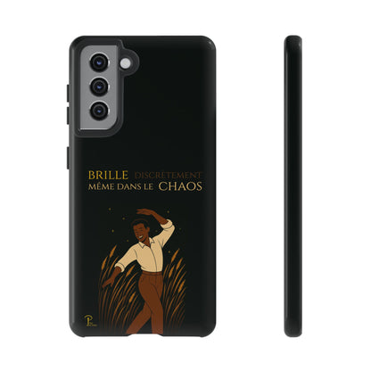 Brille discrètement - Chic Phone Case with a man dancing - black
