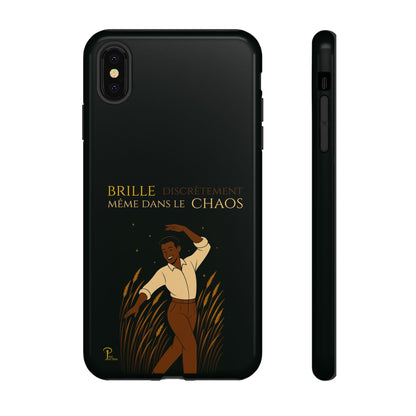 Brille discrètement - Chic Phone Case with a man dancing - black