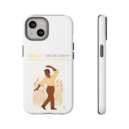 Brille discrètement with Image - Chic Phone Case white