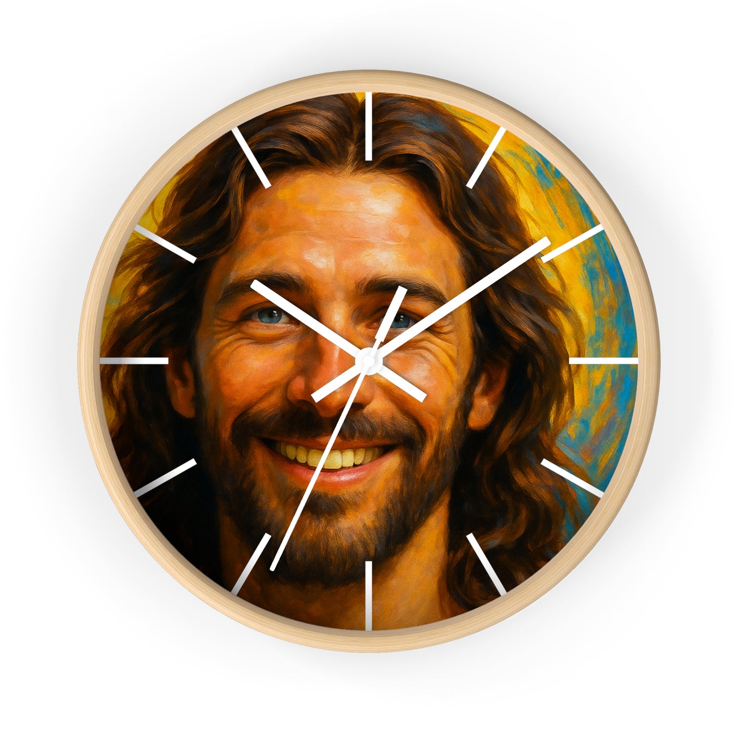 Smiling Jesus - Wall clock