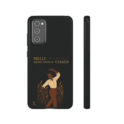 Brille discrètement - Chic Phone Case with a man dancing - black