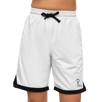 #TRUSTHIM - White basketball shorts