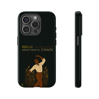 Brille discrètement - Chic Phone Case with a man dancing - black