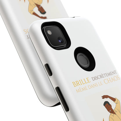 Brille discrètement with Image - Chic Phone Case white