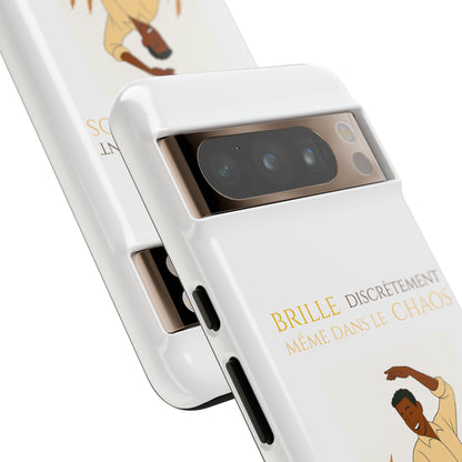 Brille discrètement with Image - Chic Phone Case white