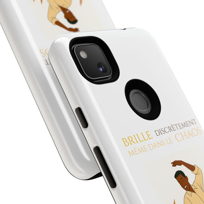 Brille discrètement with Image - Chic Phone Case white