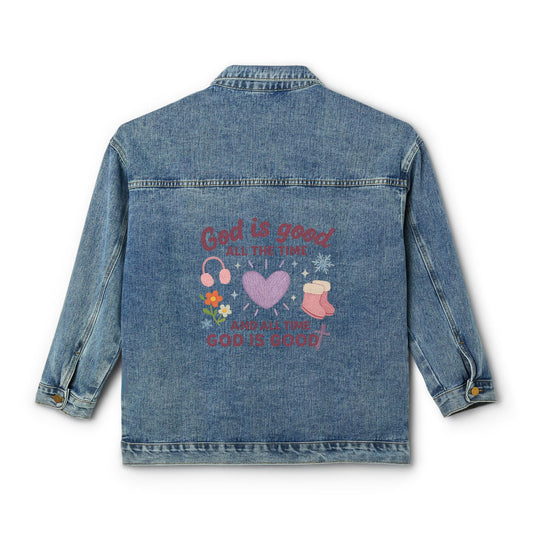 God Is Good Women's Denim Jacket