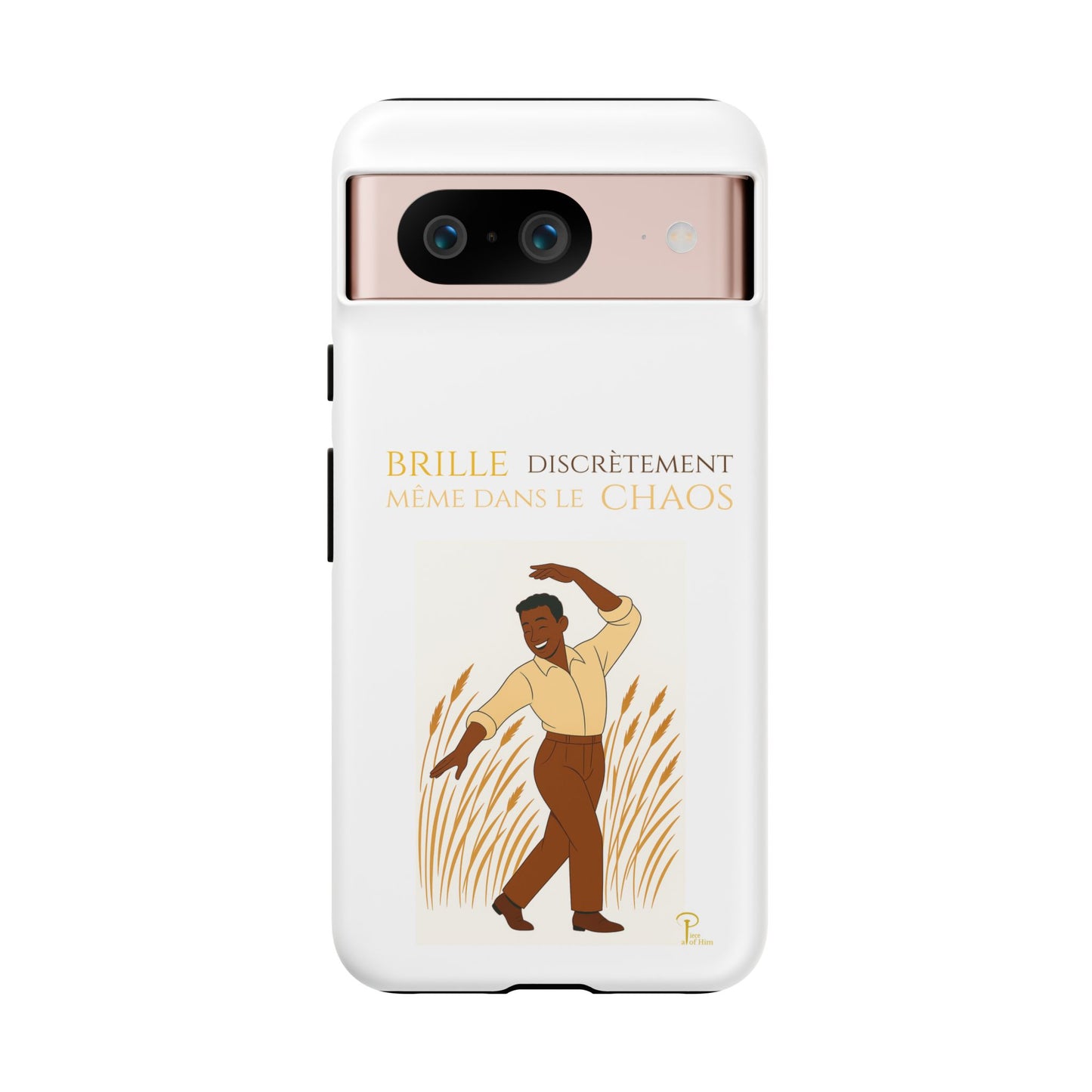 Brille discrètement with Image - Chic Phone Case white