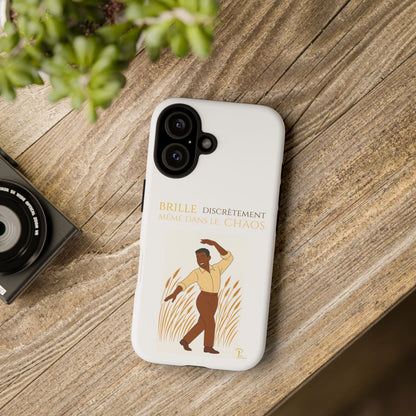 Brille discrètement with Image - Chic Phone Case white