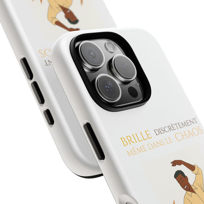 Brille discrètement with Image - Chic Phone Case white