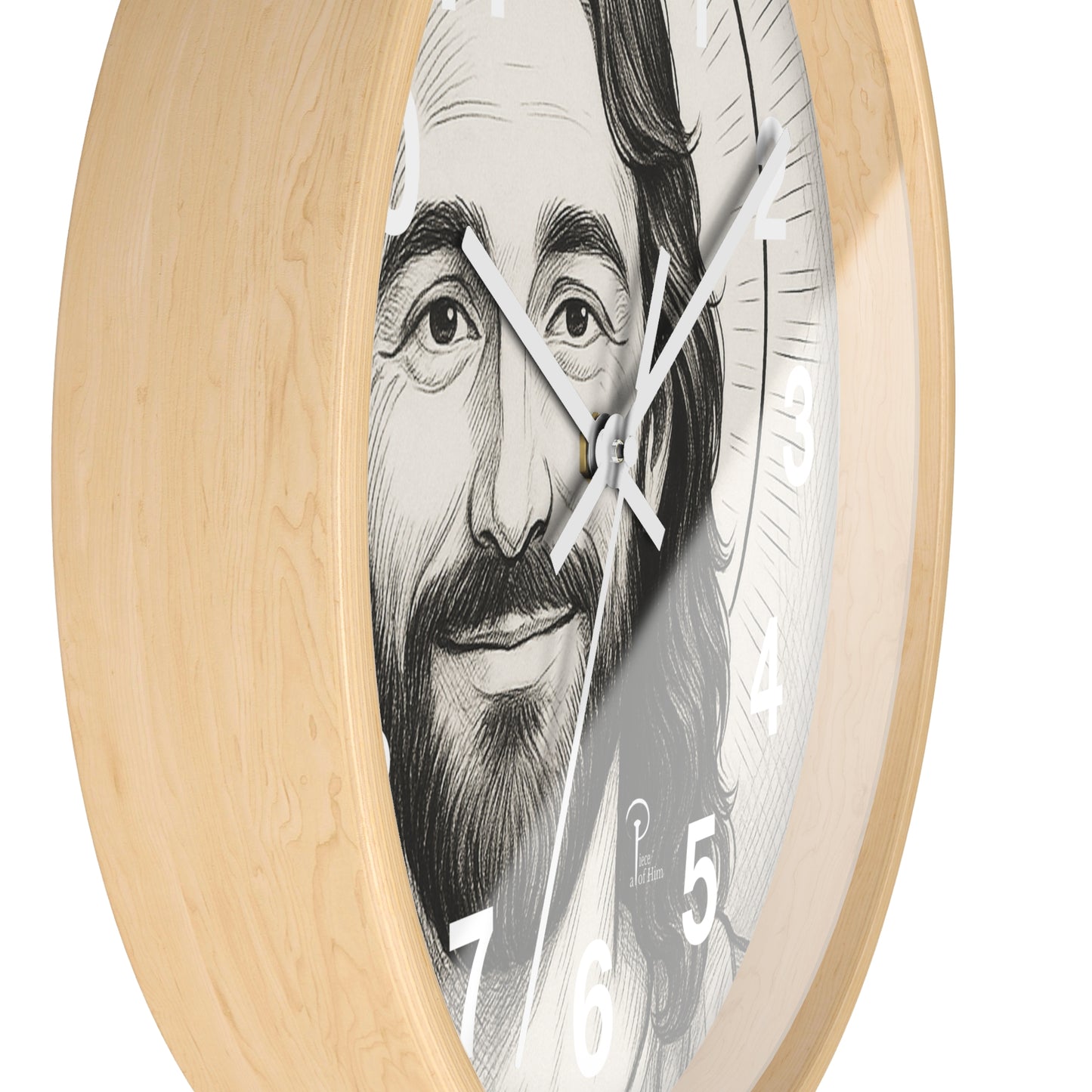 Smiling Jesus Wall Clock - Faithful Decor for Home or Office