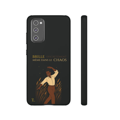 Brille discrètement - Chic Phone Case with a man dancing - black