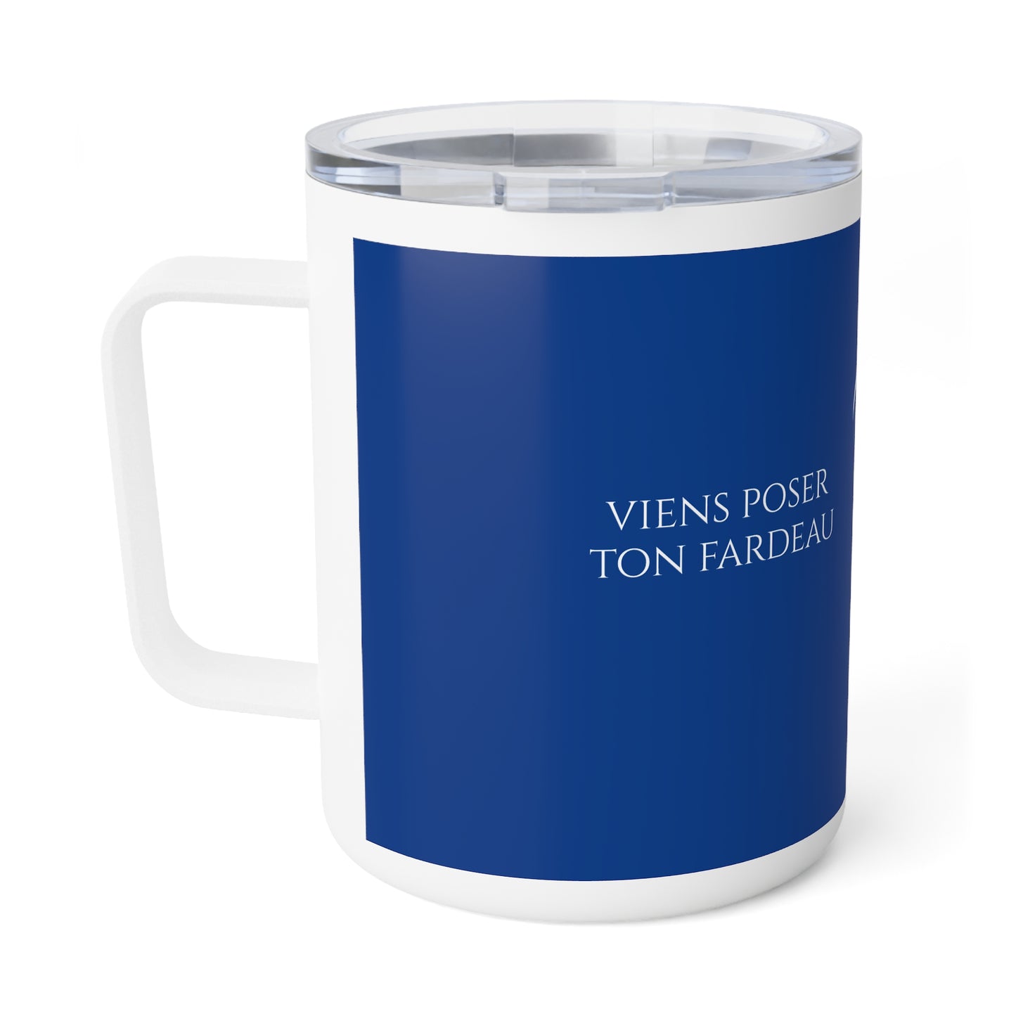 Viens poser ton fardeau - Insulated Coffee Mug - blue