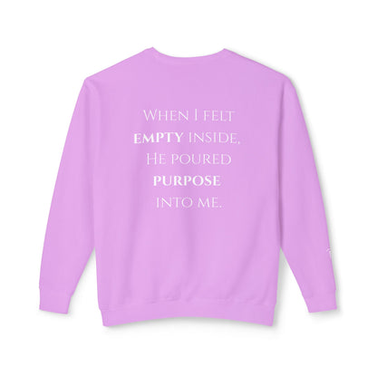 He Poured Purpose - Unisex crewneck sweatshirt