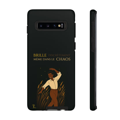 Brille discrètement - Chic Phone Case with a man dancing - black