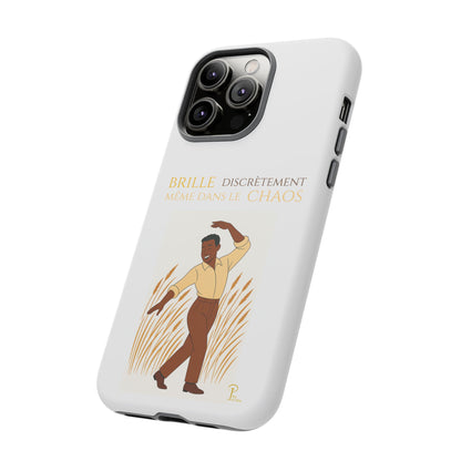 Brille discrètement with Image - Chic Phone Case white