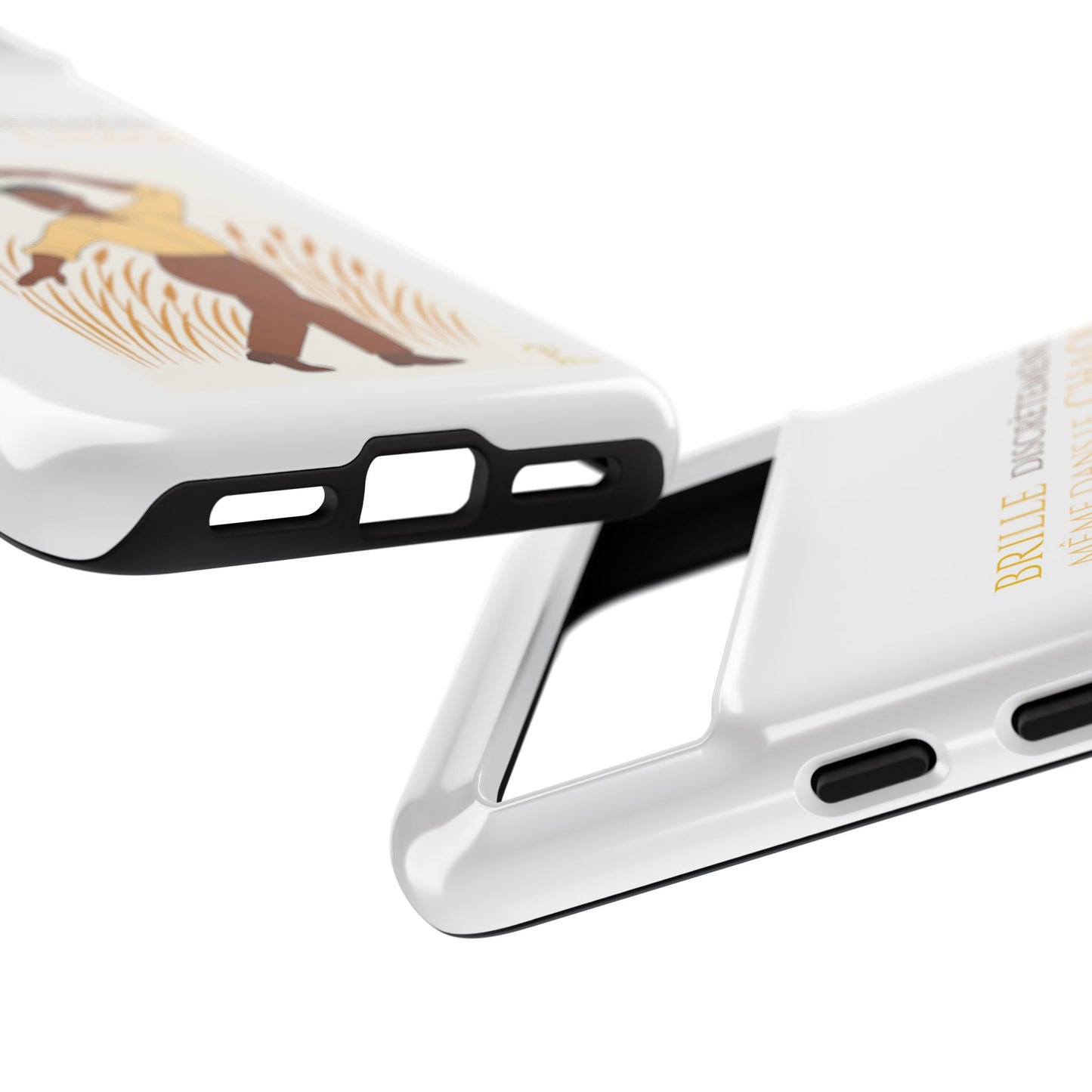 Brille discrètement with Image - Chic Phone Case white