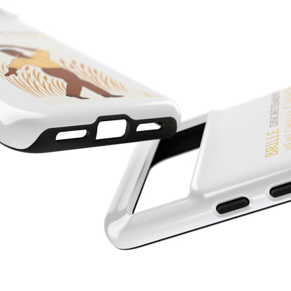Brille discrètement with Image - Chic Phone Case white
