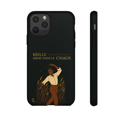 Brille discrètement - Chic Phone Case with a man dancing - black