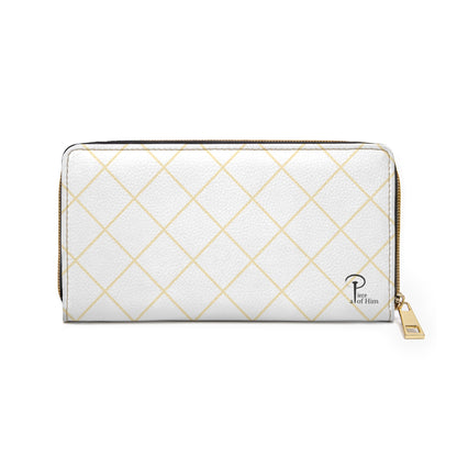 Quand tu offres  de l’amour-Chic Zipper Wallet - white