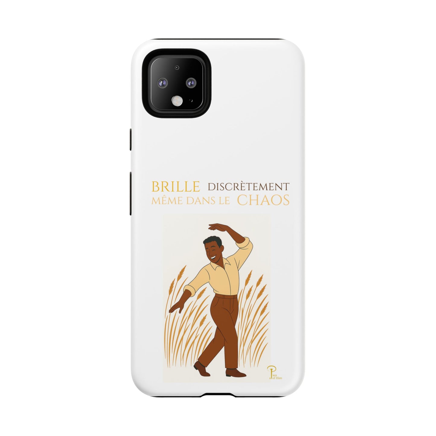 Brille discrètement with Image - Chic Phone Case white