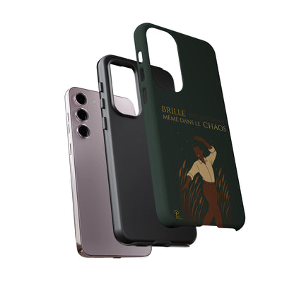Brille discrètement - Chic Phone Case with a man dancing - black