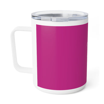 Insulated Coffee Mug with our logo- purple