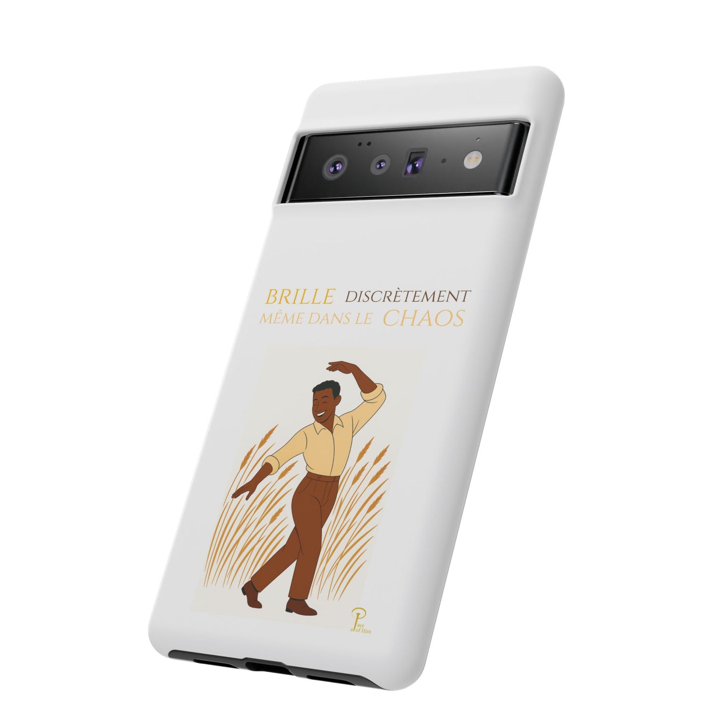 Brille discrètement with Image - Chic Phone Case white