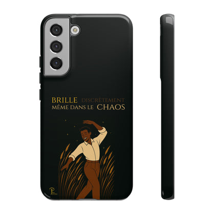 Brille discrètement - Chic Phone Case with a man dancing - black