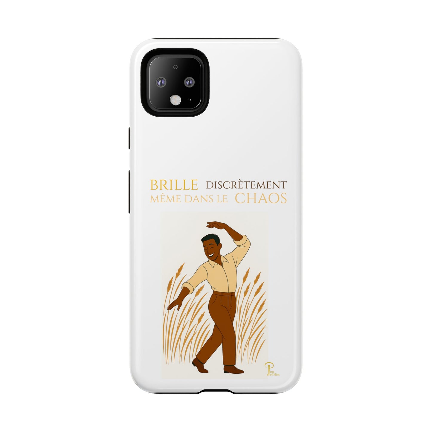 Brille discrètement with Image - Chic Phone Case white