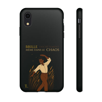 Brille discrètement - Chic Phone Case with a man dancing - black