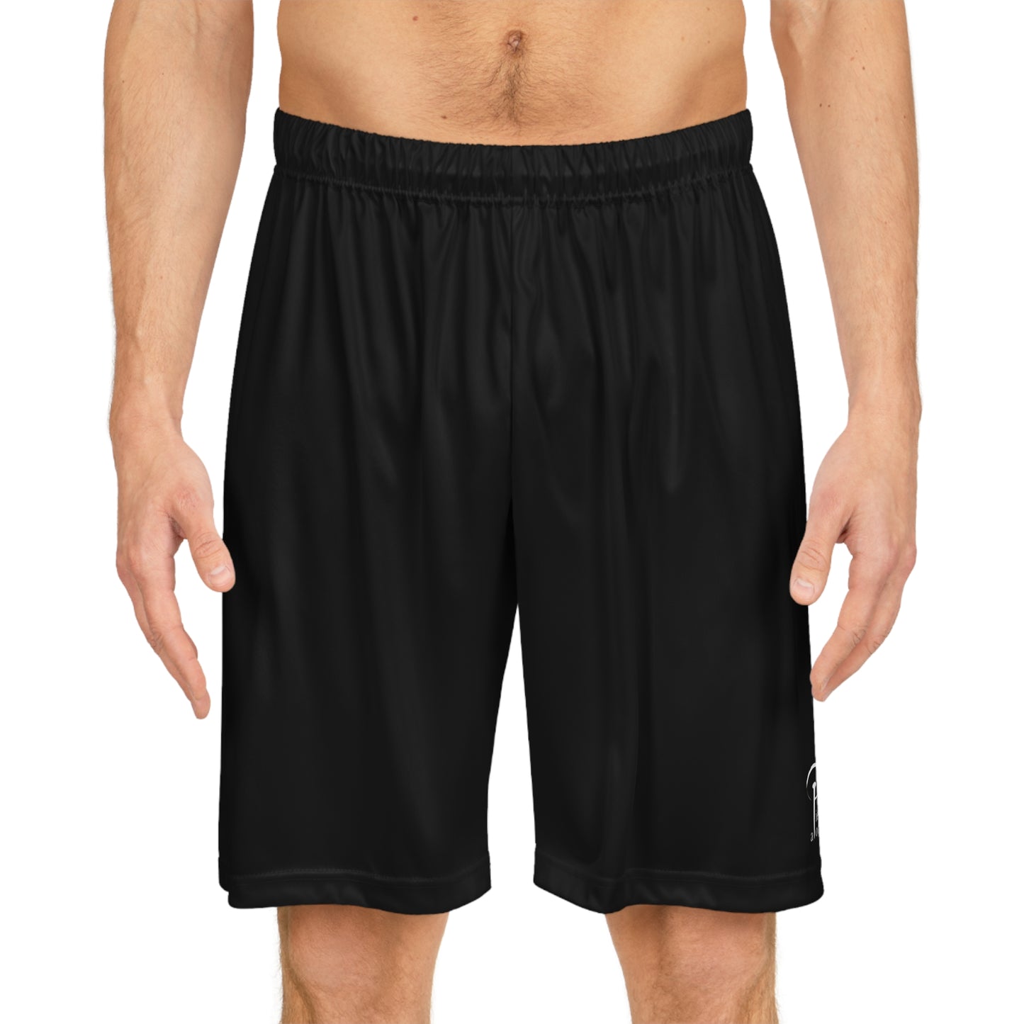 a Piece of  Him - Black basketball shorts