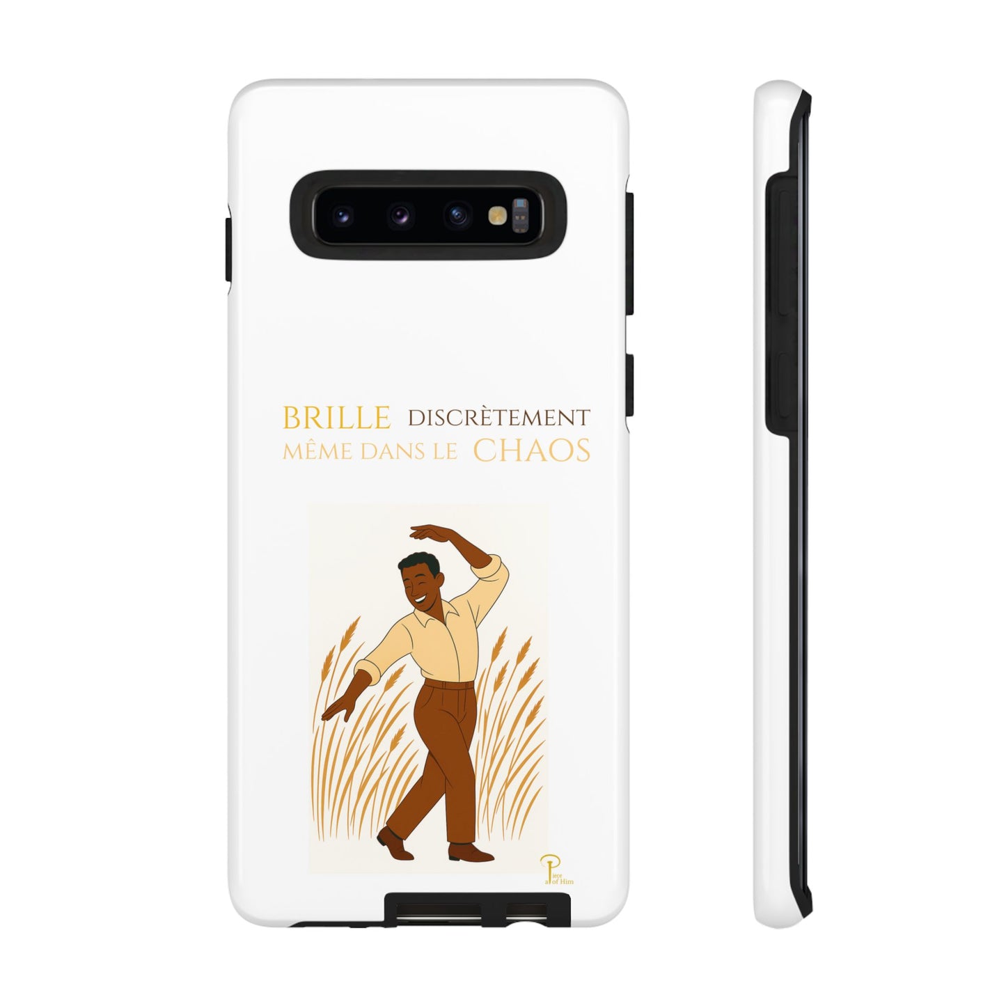 Brille discrètement with Image - Chic Phone Case white