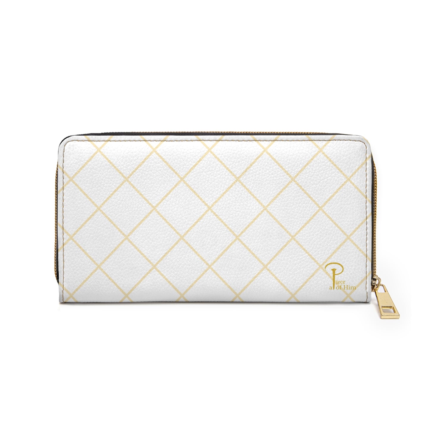 Chic Zipper Wallet with our logo - white
