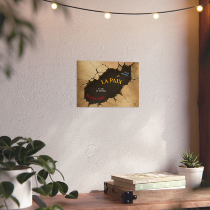 Fais naître la paix - Wall Art Print - dark