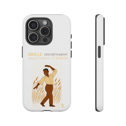 Brille discrètement with Image - Chic Phone Case white