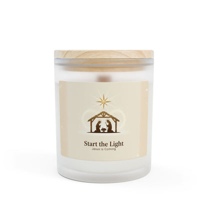 Start the Light - Frosted Glass Candle