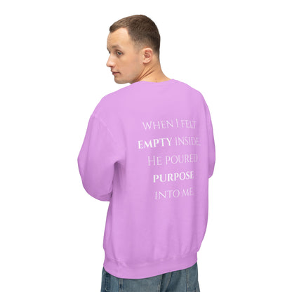 He Poured Purpose - Unisex crewneck sweatshirt